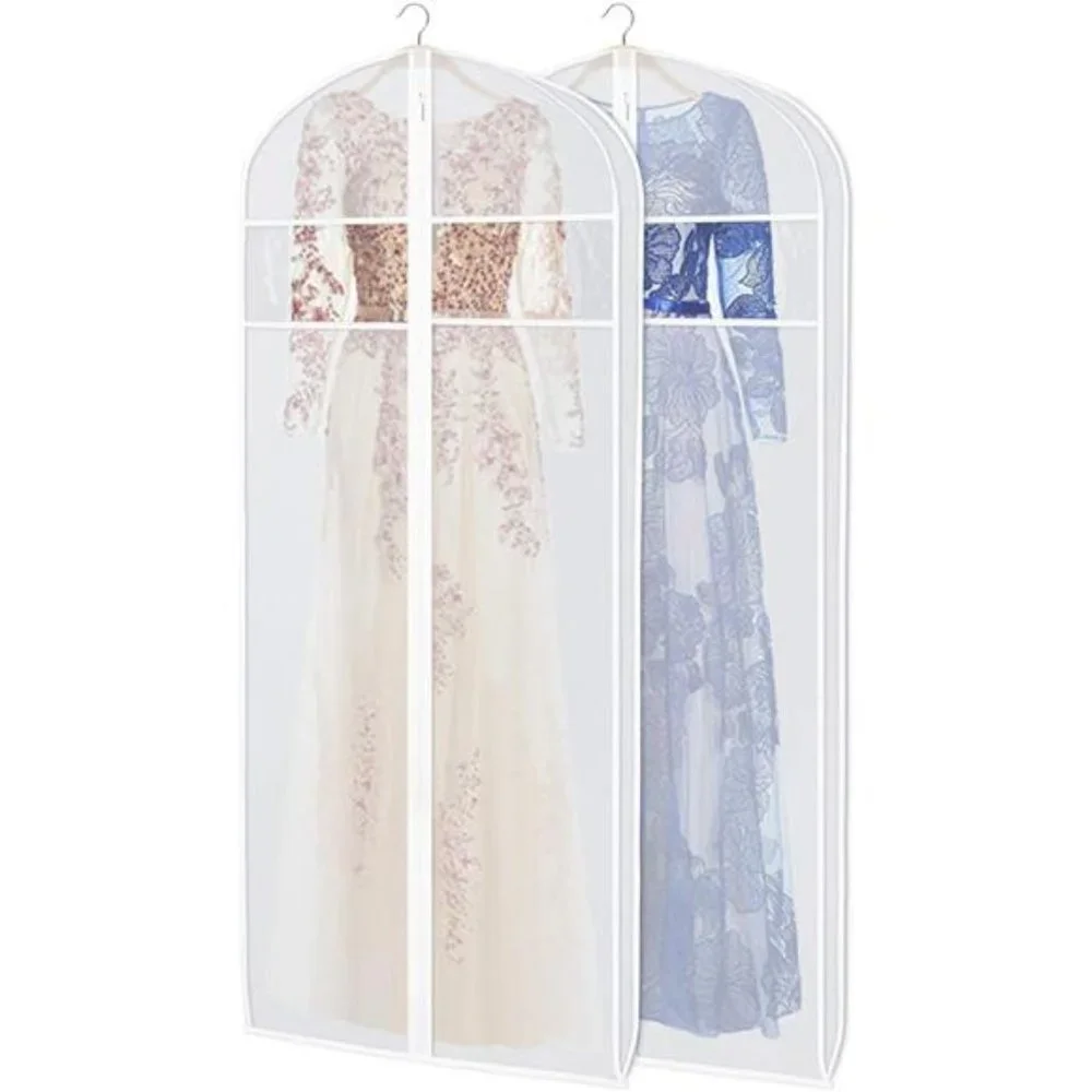 Dress Garment Bags for Storage 72-inch with Clear Window & 3